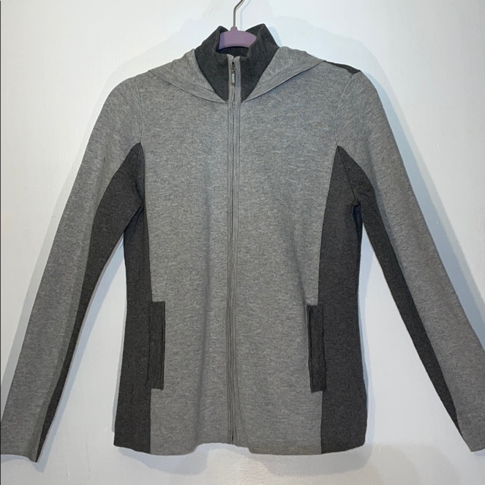 Rachel Zoe full zip hoodie sweater